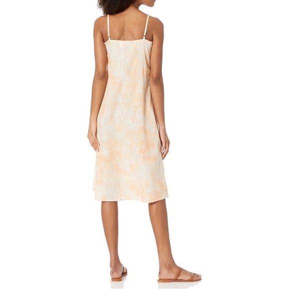ROXY Women’s Wild Ties Dress Midi Apricot- Medium - Picture 2 of 7